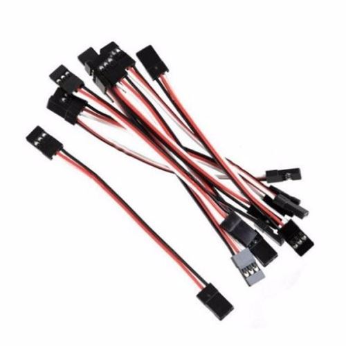 10Pcs 10cm 26AWG mâle à mâle JR Plug Servo