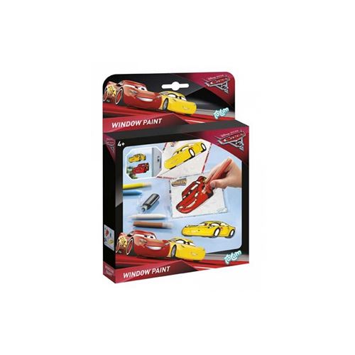 Totum - bj140080 - kit créatif peinture vitres - cars disney