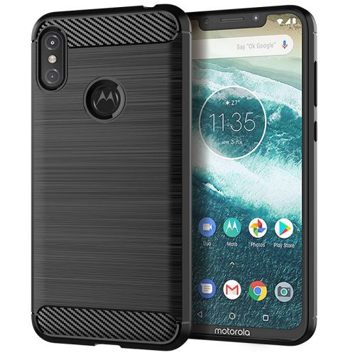 Etui Coque de protection durable souple pour Moto One Power - Noir