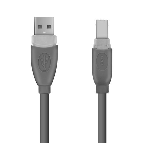 Câble USB-A 2.0 vers USB-B 2.0 Transfert Rapide Connexion Stable LinQ 3m Gris