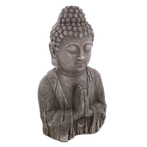 Paris Prix Gris Atmosphera Créateur D'intérieur - Statuette De Bouddha Effet Bois 49Cm
