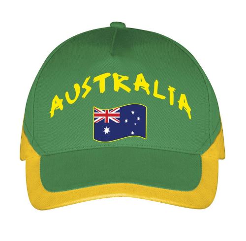 Supportershop Australie Casquette Football, Vert, FR : Taille Unique réglable