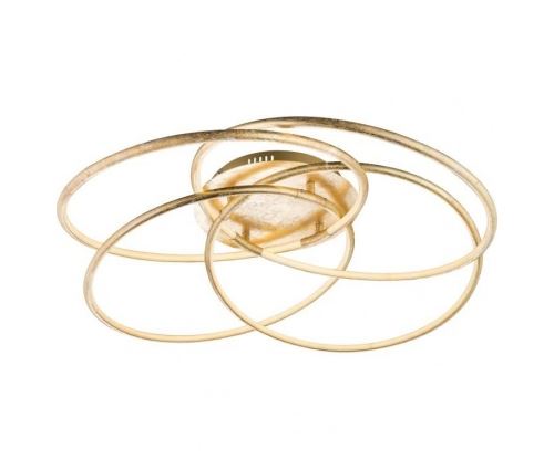 Plafonnier led en aluminium 21x85x85 cm dore
