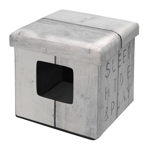 Comparer les prix de D&D Pouf pour animaux de compagnie Sleep Hide Play Blanc 434/431603