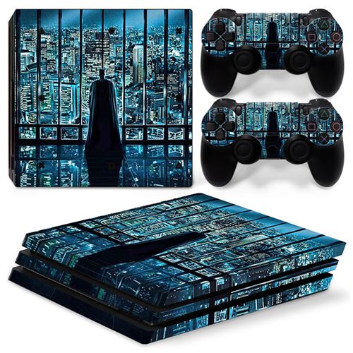 Skin Console Et Manettes Ps4 Pro - Bat City
