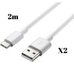 Avizar Chargeur secteur USB 3A Qualcomm Quick Charge 3.0 Câble USB Type C  1m Blanc - Chargeur téléphone - LDLC