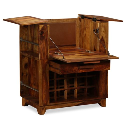 vidaXL Armoire de bar Bois massif de Sesham 85 x 40 x 95 cm