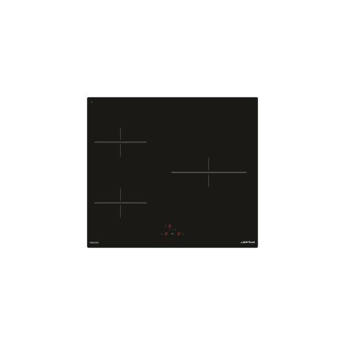 Airlux ATI630BK - Table de cuisson à induction - 3 plaques de cuisson - Niche - largeur : 56 cm - profondeur : 49 cm - noir