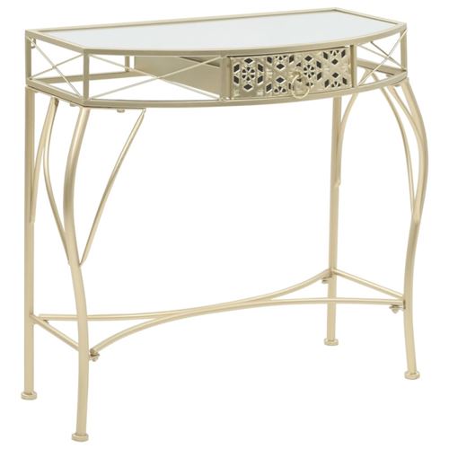 Non Communiqué Doré Table D Appoint Style Français Métal 82 X 39 X 76 Cm - Image 1
