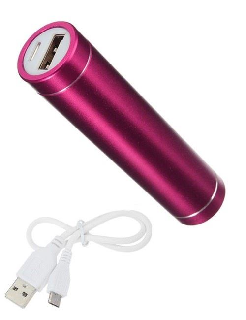 Batterie Chargeur Externe pour NUBIA Z11 mini Universel Power Bank 2600mAh avec Cable USB/Mirco USB Secours Telephone (ROSE)