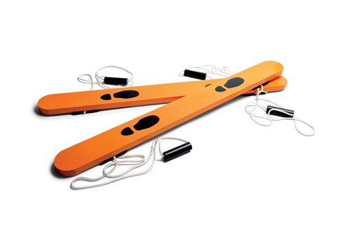 BS Toys skis de randonnée en bois 90 cm orange - 2 pièces