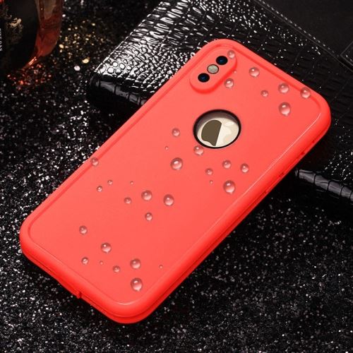 iPhone X Coque Protection Plastique Rouge Couverture complète Waterproof ALS48198