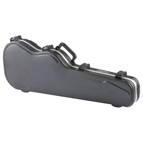 SKB 1SKB-FS-6 Etui galbé avec Loquet TSA/Poignée surmoulée pour Guitare électrique standard Noir