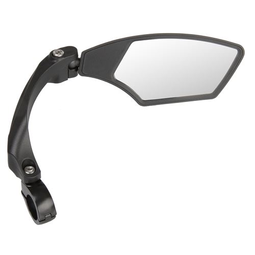 M-Wave Spy Space R&eacute;troviseur de v&eacute;lo Droit, Noir, Unisex-Adult