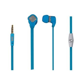 WE - Écouteurs avec micro - intra-auriculaire - filaire - jack 3,5mm - gris, bleu - 1