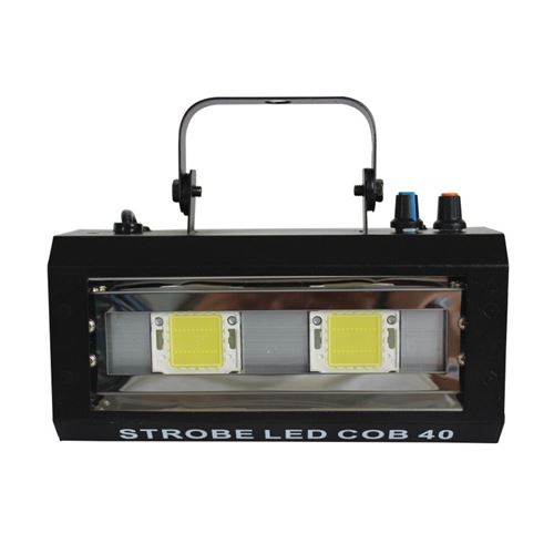 Power Lighting Strobe Led Cob 40 - Stroboscope 40W 2 LEDs Blanches