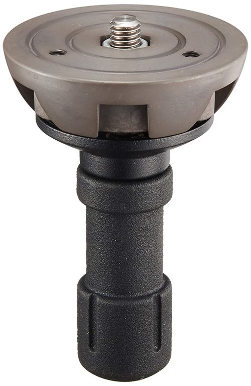 Manfrotto 520BALLSH Demi-Bol avec poignée courte 75 mm Noir