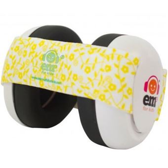 Casque Antibruit Pour Bebe Ems 4 Kids Coque Blanche Bandeau Jaune A Fleurs Autres Protection Securite Achat Prix Fnac