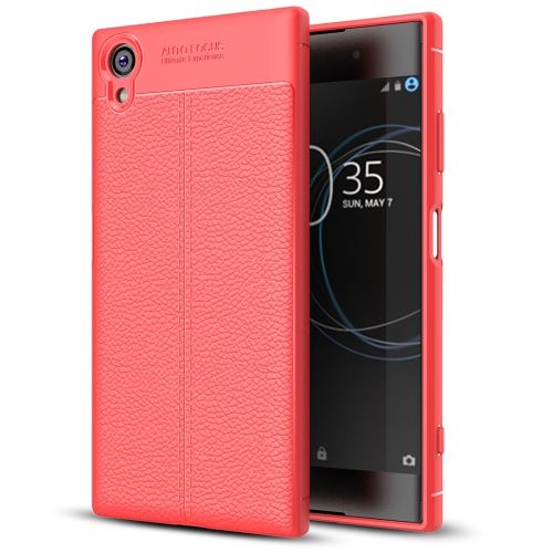 Sony Xperia XA1 Plus Coque Protection TPU Texture Litchi Rouge ALS55057