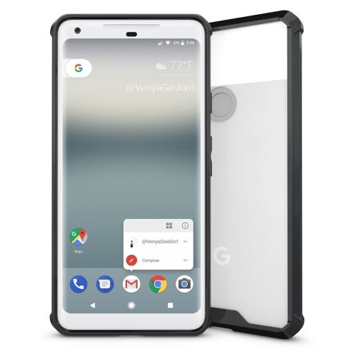 Google Pixel 2 XL Coque Protection TPU Acrylique Noir ALS53106