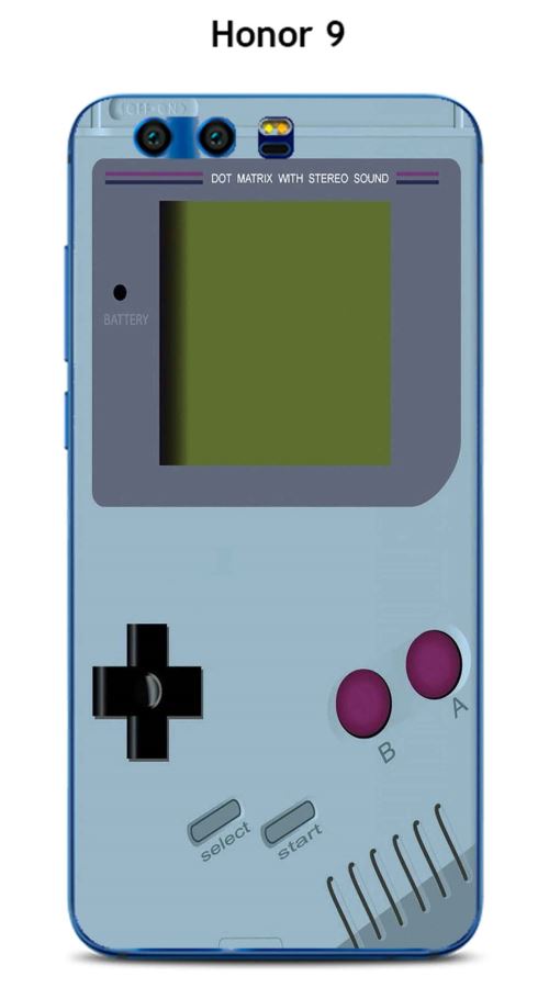 Coque TPU gel souple Honor 9 design Game Boy Aquamarine