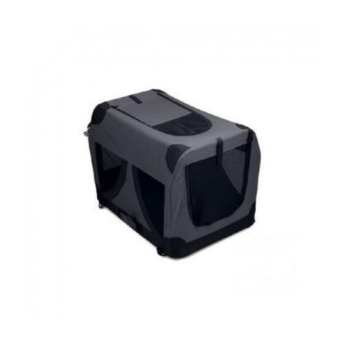 Comparer les prix de Caisse de transport noire pliable pour chien m-pets taille l