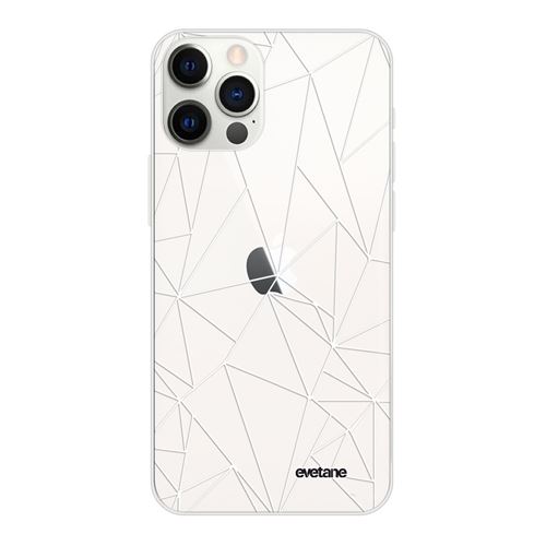 Coque pour iPhone 12/12 Pro souple transparente Outline Motif Ecriture Tendance [Evetane®]