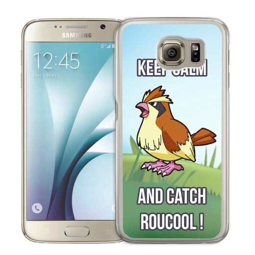 Coque pour Samsung Galaxy S7 pokémon go catch roucool
