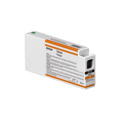 Epson T824A - 350 ml - orange - original - cartouche d'encre - pour SureColor SC-P7000, SC-P7000V, SC-P9000, SC-P9000V