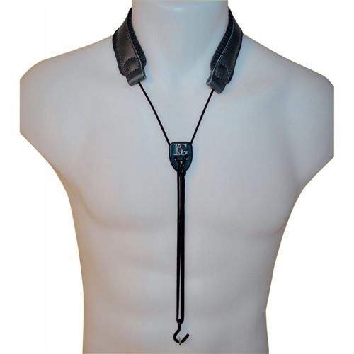 Sangle Basson BG B04 Cuir Et Crochet Métal