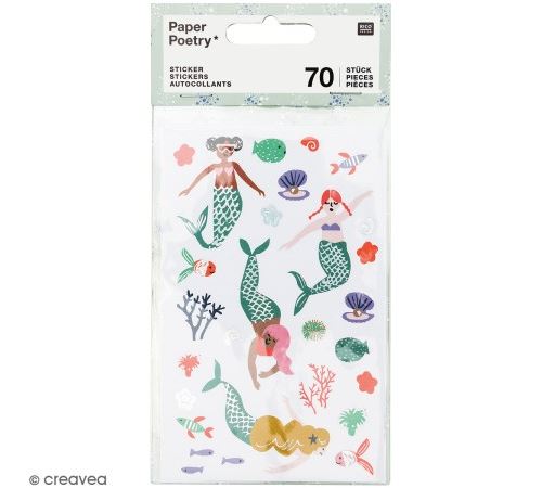 Stickers Rico Design - Sirènes - 70 pcs