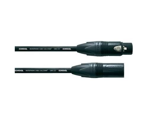 Câble de liaison xlr [1x xlr femelle - 1x xlr mâle] cordial cpm 2,5 fm noir 2.50 m
