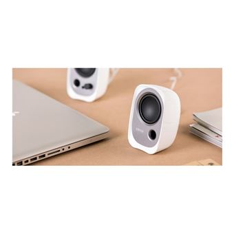 Edifier R12U - Haut-parleurs - pour PC - 4 Watt (Totale) - blanc