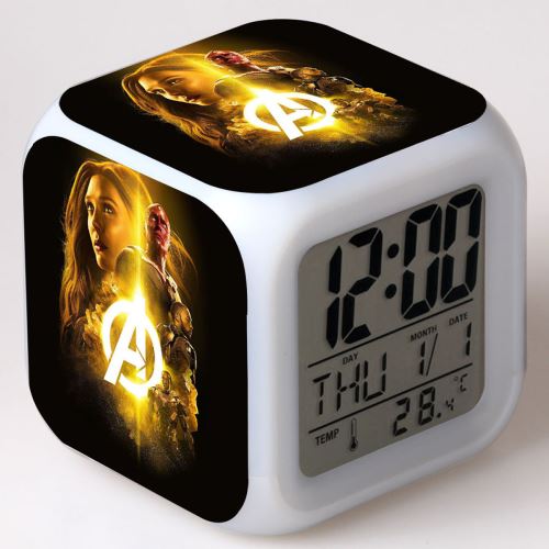 Stack Multicolore Réveil Enfant Led Multifonctionnel Coloré - Avengers #30