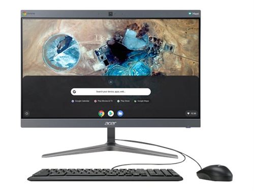 Acer Chromebase for Meetings CA24V2 - Tout-en-un - 1 x Core i7 8550U / 1.8 GHz - RAM 4 Go - SSD 128 Go - UHD Graphics 620 - GigE - LAN sans fil: 802.11a/b/g/n/ac, Bluetooth 4.2 - Chrome OS - moniteur : LED 23.8\