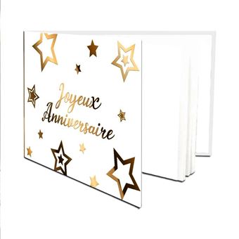 Livre D'or Anniversaire SANTEX, Couverture Noire Et Or, Neuf Sous Emballage
