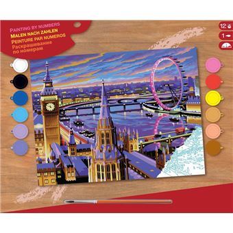 Tableau Peinture Au Numero Londres Ksg Peinture Achat Prix Fnac