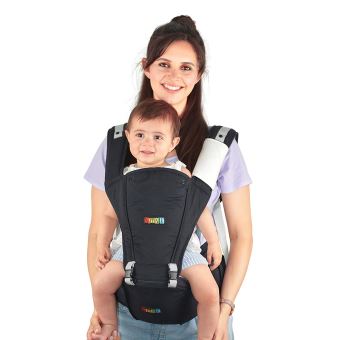 Porte Bebe Nimnik Avec Siege De Hanche Porte Bebe Ergonomique Ventral Ou Dorsal Noir Porte Bebes Achat Prix Fnac