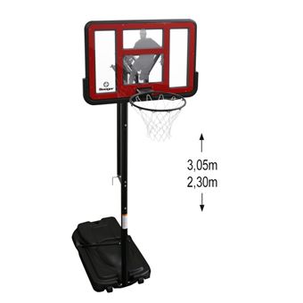 SWAGER Panier de Basketball sur Pied Mobile "King Deluxe" Hauteur Réglable de 2,30m à 3,05m - 1