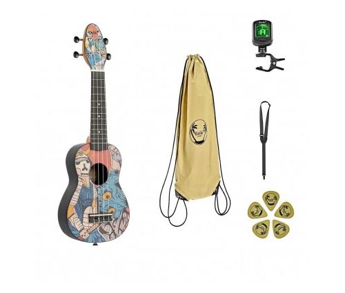 Keiki K2-SR - Pack Ukulele Soprano Keiki Samurai