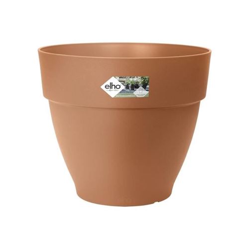 Elho - Vibia Campana - Bac à fleurs rond - 55 cm - Marron - Image 2