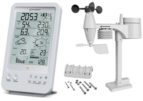 Bresser - Station Météo 5-en-1 - Écran LCD - Blanche - Image 3