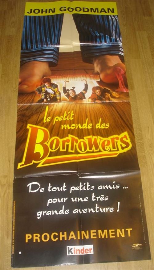 Le Petit Monde Des Borrowers - 1996 - John Goodman, Jim Broadbent - 60x160cm - Affiche de cinéma originale pliée