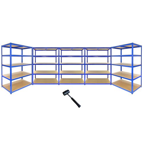 Monster Racking - 5 Rayonnages T-Rax Bleus 120cm x 60cm x 180cm - Image 2