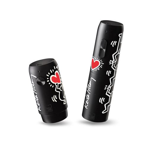 Non Communiqué Noir Coffret Pompe Et Tire Bouchon Électrique Keith Haring - Vacuvin - Plastique