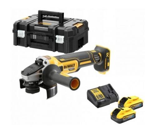 Meuleuse DEWALT Ø125mm 18V - 2 batteries 5Ah POWERSTACK - DCG405H2T-QW