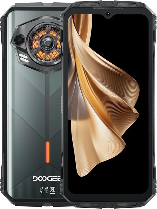 DOOGEE S Punk 2024 Telephone Portable Android 14-16Go+256Go/1TB, 126dB Haut-Parleur, 10800mAh/33W Portable, 6.58 FHD+, 50MP+16MP Smartphone, IP68/4G Dual SIM/OTG/NFC-Vert
