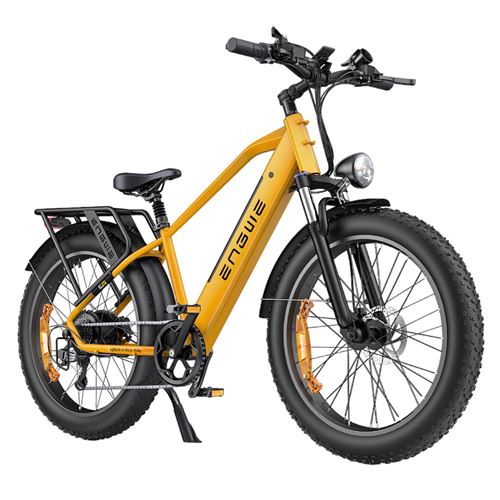 V&eacute;lo &eacute;lectrique ENGWE E26 48V 16AH batterie 250W moteur VTT Shimano 7 vitesses jaune 