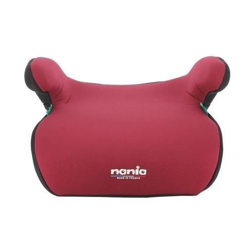 Rehausseur fixations isofix ALPHIX 135-150 cm R129 – de 8 à 12 ans – Fabrication française - Avec accoudoirs - Rouge