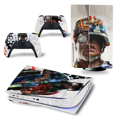 Autocollant Sticker pour Sony PS5 Édition numérique, Gall of Duty Black OPS Cold War-863